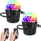 memzuoix 2-Pack Portable Mini Disco Ball Light for Party, RGB DJ Strobe