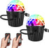 memzuoix 2-Pack Portable Mini Disco Ball Light for Party, RGB DJ Strobe