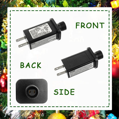 30V 9W LED Transformer Replacement Class 2 Power Supply for Christmas String Lights, IP44 Waterproof Low Voltage