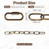 1ft 4mm/0.16" 2 uxcell Lighting Hanging Chain, Looping Metal Pendant Chandelier Chain Extension with Quick Link Lock