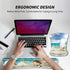 Ergonomic Mousepad with Wrist Support Gel, Comfortable Keyboard Pad Set, Seashells Beach Design, Non-Slip Base