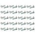 POWERTEC 1/4"-20 T Track Bolts, 40 Pack, 1 Inch Long T Slot Bolts for Universal T Track Woodworking Jigs and Fixtures