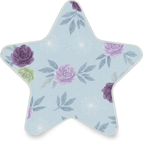 Burbuja Flowers LED Night Light Plug into Wall 0.2W Star-Shaped Nightlight Dusk to