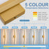 32 inch, Dimmable 5CCT Modern Bathroom Vanity Light Curved, Led Bathroom Light Fixture Over Mirror, Gold Bar Vanity