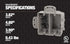 Southwire MSBMMT2G Heavy Duty 2-Gang Multi-Mount Electrical Box, Adjustable Depth, Gray with Screws