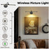 3 Dimmable Wireless Picture Light, Magnetic Rechargeable LED Painting Light with Remote, Battery Operated Wall Art