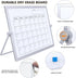 Dry Erase White Board, 16X12in Large Magnetic Desktop Whiteboard with Stand, 8 Markers, 4 Magnets, 1 Eraser, Portable Double-Sided White Board Easel for Kids Memo to Do List Desk School by Laokiiy