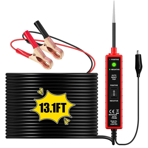 6-24V 13.4 ELMCONFIG Power Circuit Probe Tester Automotive, DC Test Light with ft Leads, Circuit Tester Break Finder