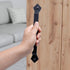 Barn Door Handles - Rustic Gate Pulls for Wooden Fences, Shed, Garage, Sliding Door - Black 2pcs (10 inch)
