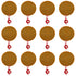 12pcs 12V 13W Flexible Polyimide Heater Plate Round Adhesive Heating Film 70mmx70mm.