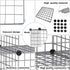 C&AHOME Wire Cube Storage, 8-Cube Organizer Metal Grids, Modular Shelves Units for Home, Office, Living Room