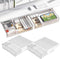 OSPNIEEK Self-adhesive Under Desk Drawer Organizer - 2 Pack Large Storage Mounted Desktop Pencil Holder Tray