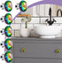 Youyole 10 Pcs Dresser Crystal Knobs, 30mm Glass Pull for Cabinets and Drawers, Fresh Style Knobs for Dresser Drawers