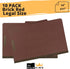 The File King Two Divider Legal Size Pressboard Classification File Folder, Brick Red | Box of 10 | 2” Expansion |