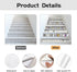 15 3D 7.1"x39" PLIGREAT Strips Bookshelf Stair Riser Decals, Peel and Stick Stair Stickers for Steps Self-Adhesive