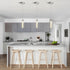 Dimmable 3000K/4000K/5000K Pendant Lights Kitchen Island, Modern Mini Pendant Light Fixtures with Crystal Stone, LED