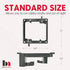 BestMounts - 1 Pack Low Voltage Mounting Brackets 2 Gang for Drywall Outlet Cable Pass Through Wall Plates - Cable Wall Plate Bracket for Old Work, Telephone Wires, Network Cable, HDMI, Speaker Wire