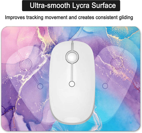 COUKASO 6 8 Inch Small Mouse Pad, Mini Mouse Pad X with Non-Slip Rubber Base for Keyboard Tray Laptops Wireless Mouse