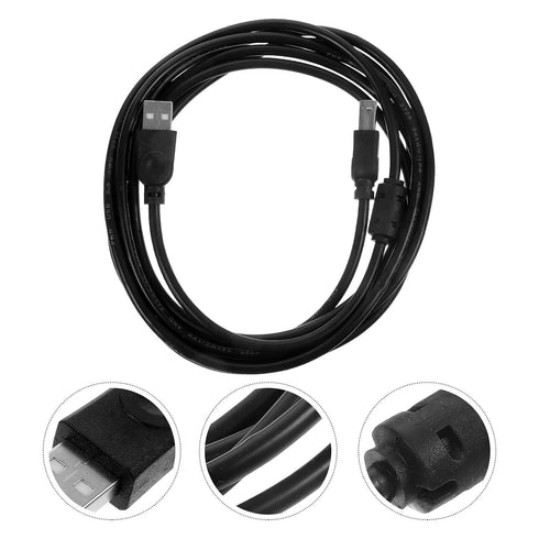 2.0 3 Levemolo USB Printer Cable Meter Black for Office and Home Use, Computer and Fax Machine USB Connection Cord