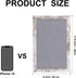 Gray Felt Bulletin Board with White Rustic Wood Frame, Decorative Hanging Board for Office Home