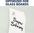 Quartet Strong Magnets for Glass Whiteboard, Large Clear Rare Earth Magnets, 6 Pack (85391)