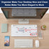 TSJ OFFICE Desktop Whiteboard Dry-Erase Board - Computer Keyboard Stand with Drawer, Desk Organizers for Home, Office,