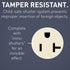 Legrand radiant 2097TRLACCD4 20 Amp GFCI Duplex Outlet, Self Test, Tamper Resistant, Light Almond (1 Count)