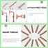 Keadic 253Pcs M6 (30-80mm) Baby Bed Crib Screws Baby Crib Bolts Replacement Kit Hex Socket Head Cap Bolts Barrel Nuts