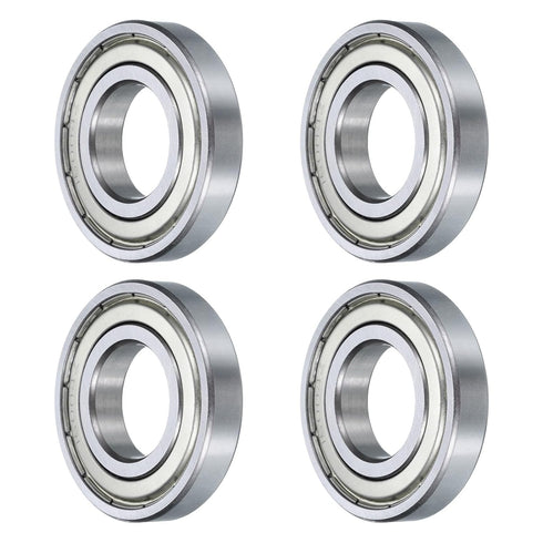 uxcell 4 Pcs Deep Groove Ball Bearing, 16004-2Z, 20mm x 42mm x 8mm, High Carbon Chrome Steel Z3 Double Rubber Sealed
