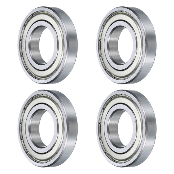 uxcell 4 Pcs Deep Groove Ball Bearing, 16004-2Z, 20mm x 42mm x 8mm, High Carbon Chrome Steel Z3 Double Rubber Sealed