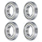 uxcell 4 Pcs Deep Groove Ball Bearing, 16004-2Z, 20mm x 42mm x 8mm, High Carbon Chrome Steel Z3 Double Rubber Sealed