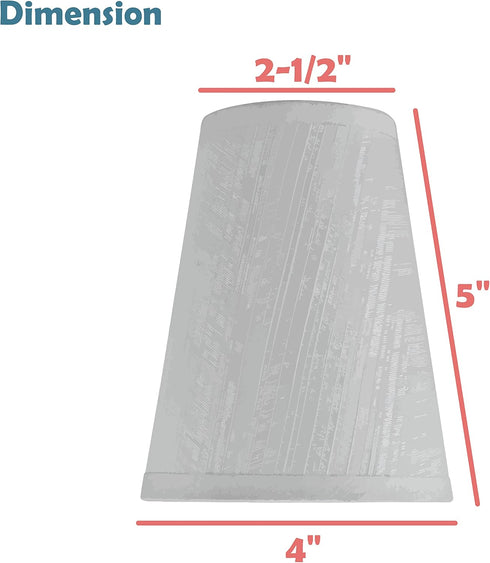 Aspen Creative 51043-5,Hardback Fabric.2.5"Top 4"Bottom 5"Slant.Set 5. Empire Transitional Clip-On Chandelier