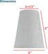 Aspen Creative 51043-5,Hardback Fabric.2.5"Top 4"Bottom 5"Slant.Set 5. Empire Transitional Clip-On Chandelier