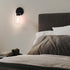 1-Light Zevluck Wall Sconce, Modern Wall Light Fixtures with Clear Glass Shade, Matte Black Bathroom Vanity Light