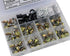 Potentiometer Kit with 1K to 1M Ohm Knurled Shaft Linear Rotary Resistors, 45 Sets with Nuts and Knobs