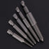 5pcs Broken Head Screw Extractor Tool Kit for Damaged Bolts Removal