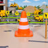 SquarezhenBo 14pcs Mini Traffic Cones - Durable Plastic Road Safety Toys for Kids, Construction Zone Educational Props