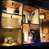 Qcwwy Mini Showcase, Mini Projector, Small Cabinet, Bedside Lamp, USB Bedside Lamp for Jewelry Collection, Hall