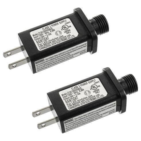 30V 9W LED Transformer Replacement Class 2 Power Supply for Christmas String Lights, IP44 Waterproof Low Voltage