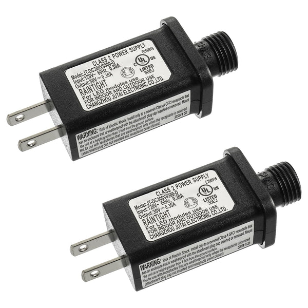 30V 9W LED Transformer Replacement Class 2 Power Supply for Christmas String Lights, IP44 Waterproof Low Voltage