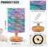ALAZA Iridescent Mermaid Scales Table Lamp for Bedroom USB Port Bedside Lamp Small Nightstand Desk Lamp for Girls Boys
