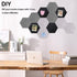 Gute 12 Pcs Self Adhesive Hexagon Felt Bulletin Board Tiles, Wall Decor for Memos Photos Display Cork Board