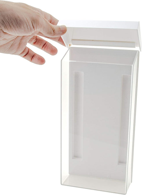 Marketing Holders Outdoor Brochure Holder Box Clear with White Lid for 4" x 9" Trifolds