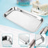8 Pcs Surgical Tray, 8.6''x4.7''x0.8'' Metal Tray, Stainless Steel for Medical, Dental, Lab Supplies