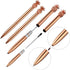 Outus Pineapple Pens, 12 Pieces Metal Ballpoint Pens in Rose Gold for Graduate Back to School Gifts, Black Ink