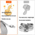 DIY Hose Clamps 12FT 304 Stainless Steel Metal Strap, 8PCS Stronger Fasteners Assortment Kit