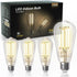 TJOY Edison Light Bulbs, 60W Equivalent, Dimmable Vintage LED, E26 Medium Base, Warm White 2700K, 4 Pack