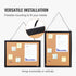 VEVOR Cork Board for Walls, Double-Sided 24'' x 18'' Bulletin Board with Framed for Office Home