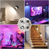 Racokky 3000mAh, 3 Dimmable 360 LED Wall Lights with Remote, RGB Rechargeable Wall Mounted Reading Sconces Lamp Colors