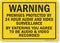 SmartSign 10"x14" Warning Sign - 'Premises Protected By 24 Hour Audio/Video Surveillance'